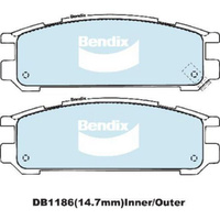 BENDIX HD DISC BRAKE PAD SET DB1186 HD