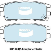 BENDIX HD DISC BRAKE PAD SET DB1231 HD