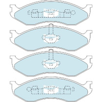 BENDIX HD DISC BRAKE PAD SET DB1311 HD