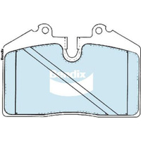 BENDIX SRT DISC BRAKE PAD SET DB1356 SRT