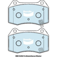 BENDIX SRT DISC BRAKE PAD SET DB1520 SRT