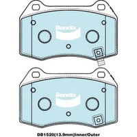 BENDIX ULTIMATE PLUS DISC BRAKE PAD SET DB1520 ULT+