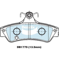 BENDIX HD DISC BRAKE PAD SET DB1779 HD