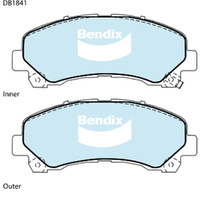 BENDIX 4WD DISC BRAKE PAD SET DB1841 4WD