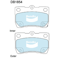 BENDIX GCT DISC BRAKE PAD SET DB1854 GCT