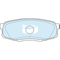 BENDIX 4WD DISC BRAKE PAD SET DB1857 4WD