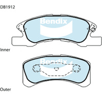 BENDIX GCT DISC BRAKE PAD SET DB1912 GCT