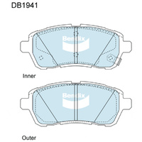 BENDIX GCT DISC BRAKE PAD SET DB1941 GCT