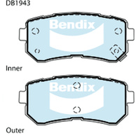 BENDIX HD DISC BRAKE PAD SET DB1943 HD