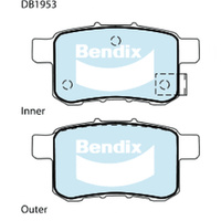 BENDIX GCT DISC BRAKE PAD SET DB1953 GCT