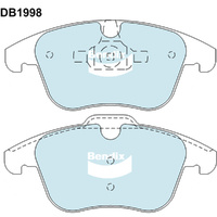 BENDIX GCT DISC BRAKE PAD SET DB1998 GCT
