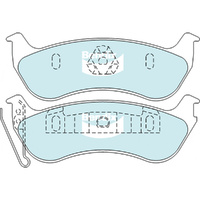 BENDIX 4WD DISC BRAKE PAD SET DB2163 4WD