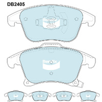 BENDIX GCT DISC BRAKE PAD SET DB2405 GCT