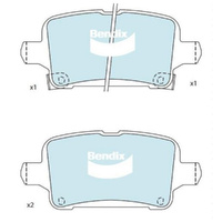 BENDIX GCT DISC BRAKE PAD SET DB2488 GCT
