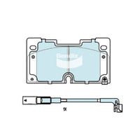 BENDIX HD DISC BRAKE PAD SET DB2637 HD