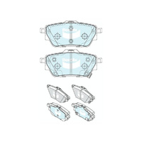BENDIX GCT DISC BRAKE PAD SET DB2669 GCT