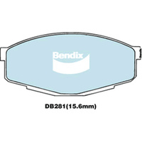 BENDIX GCT DISC BRAKE PAD SET DB281 GCT
