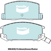 BENDIX GCT DISC BRAKE PAD SET DB405 GCT