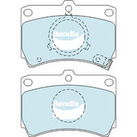 BENDIX GCT DISC BRAKE PAD SET DB406 GCT