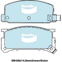 BENDIX GCT DISC BRAKE PAD SET DB426 GCT