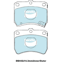 BENDIX GCT DISC BRAKE PAD SET DB442 GCT