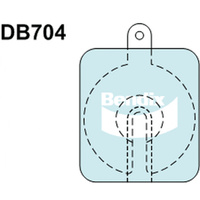BENDIX GCT DISC BRAKE PAD SET DB704 GCT