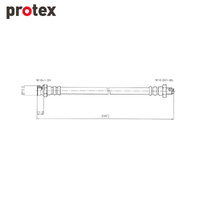 Protex Brake Hose H1558