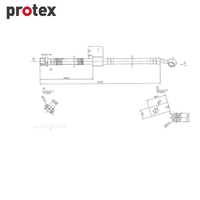Protex Brake Hose H3196