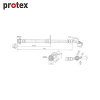 Protex Brake Hose H3307