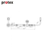 Protex Brake Hose H3424