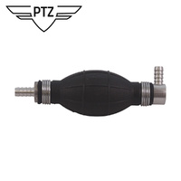 Hand Fuel Pump Primer FOR 8mm Fuel Line Bulb Style Outlet 90 Degree Fitting