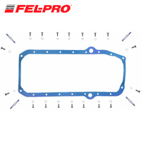 SUMP GASKET KIT FOR CHEV 283-350 75-85 RUBBER 1 PIECE INC BOLTS THICK FRONT SEAL