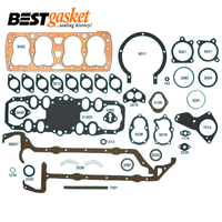 Ford 221 SV 24 Stud Flathead V8 Full Gasket Set STD Bore 1938-47 Copper Gaskets