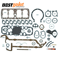 Full Gasket Set FOR Ford Mercury 24 Stud Flathead 239 V8 3.187" 39-48 Graphite