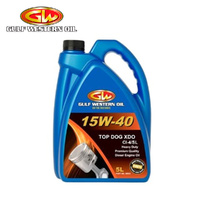 Gulf Western Top Dog XDO 15W-40 Diesel Engine Oil 5L 30512