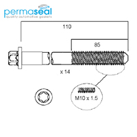 Head Bolt Set FOR BMW M50 52 54 HBS125