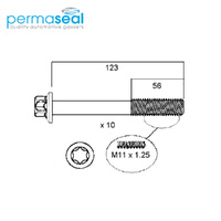 Head Bolt Set FOR NISSAN MR20 MR18 DOHC 16V HBS184