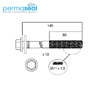 Head Bolt Set FOR CHRYSLER EDZ DOHC 16V HBS204