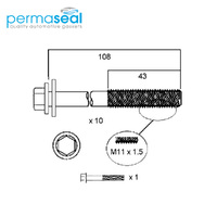 Head Bolt Set FOR Suzuki J18A J20A DOHC 16V FI HBS230