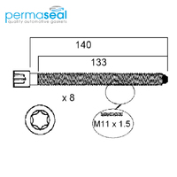 Head Bolt Set FOR AUDI VOLKSWAGEN ACK AGA APS HBS259H