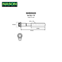 Head Bolt Set FOR TOYOTA 2/3VZ-FE 5VZ-FE DOHC NHBS020