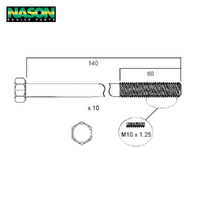 Head Bolt Set FOR Holden Combo Daewoo C12NZ C14NZ C14SE C16SE Z16SE A15SMS 
