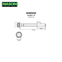 Head Bolt Set FOR TOYOTA 1MZ-FE 3MZ-FE NHBS055