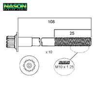 Head Bolt Set FOR Toyota Liteace Townace KM36 KR42 7K 7K-E 1997-2005