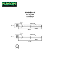 Head Bolt Set FOR SUBARU EJ25 SOHC 98-ON NHBS085