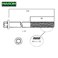 Head Bolt Set FOR HOLDEN C20XE HBS102