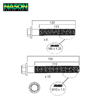 Head Bolt Set FOR FORD 2.4 LTR DIESEL HBS118