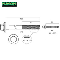 Head Bolt Set FOR HOLDEN Z22SE HBS129