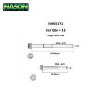 Head Bolt Set FOR TOYOTA 1GR-FE 2GR-FE V6 DOHC NHBS171