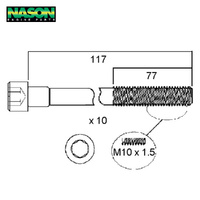 Head Bolt Set FOR NISSAN CR12DE CR14DE DOHC 16V HBS174